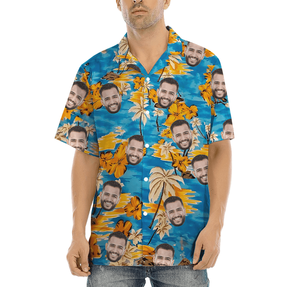 Custom Face Hawaiian Shirt with Multiple Designs (28)
