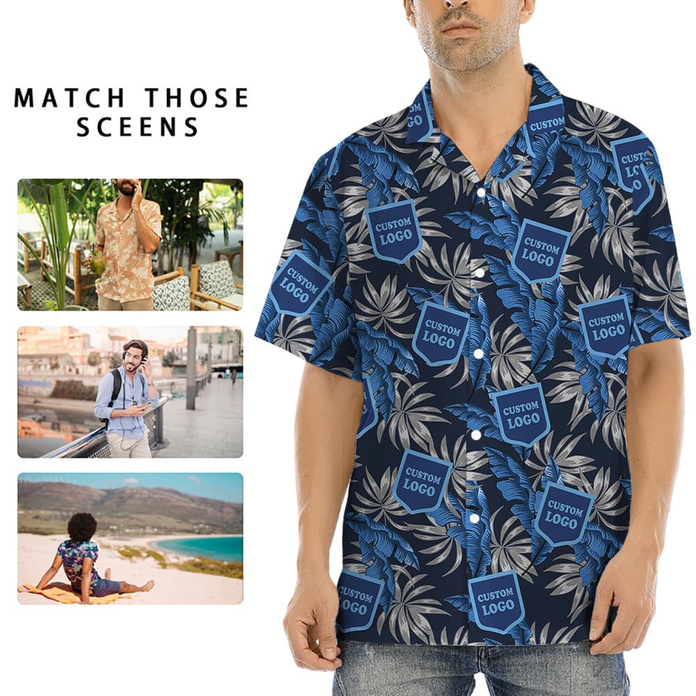 Custom Tropical Short Sleeves Shirts with Logo10