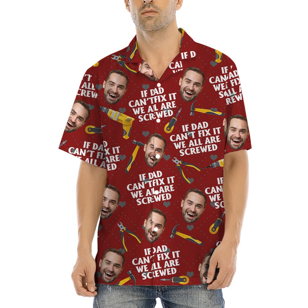 Funny Father’s Day Gift Hawaiian Shirt With Custom Face (2)