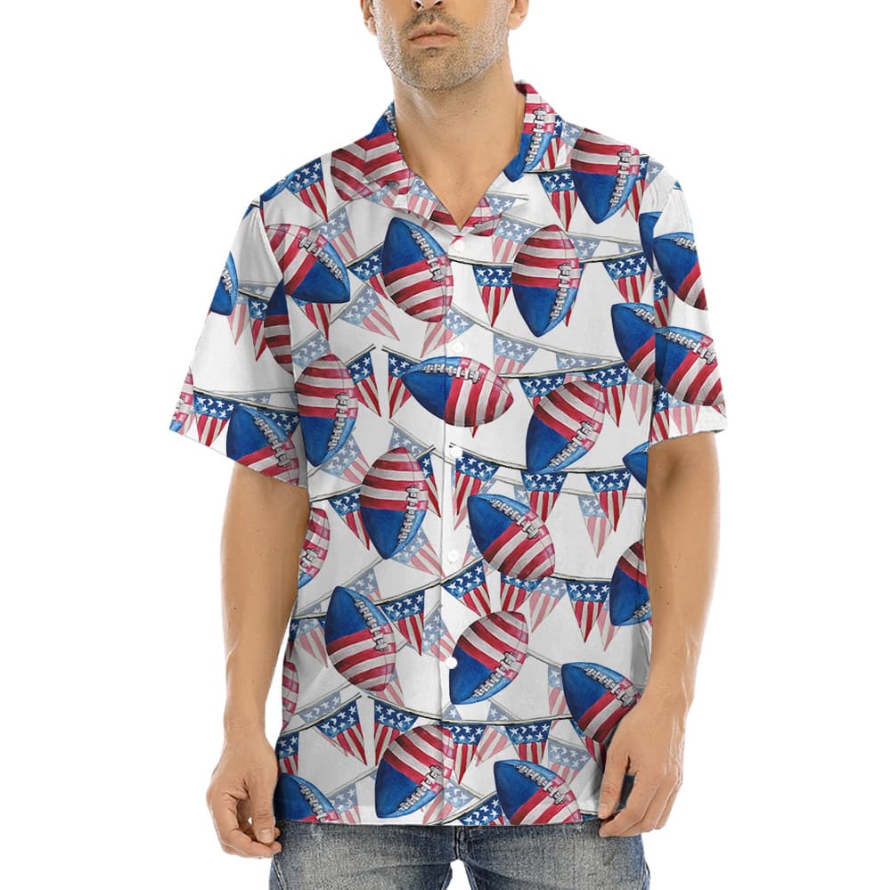 Happy Independence Day Football American Flag Hawaiian Shirt (4)