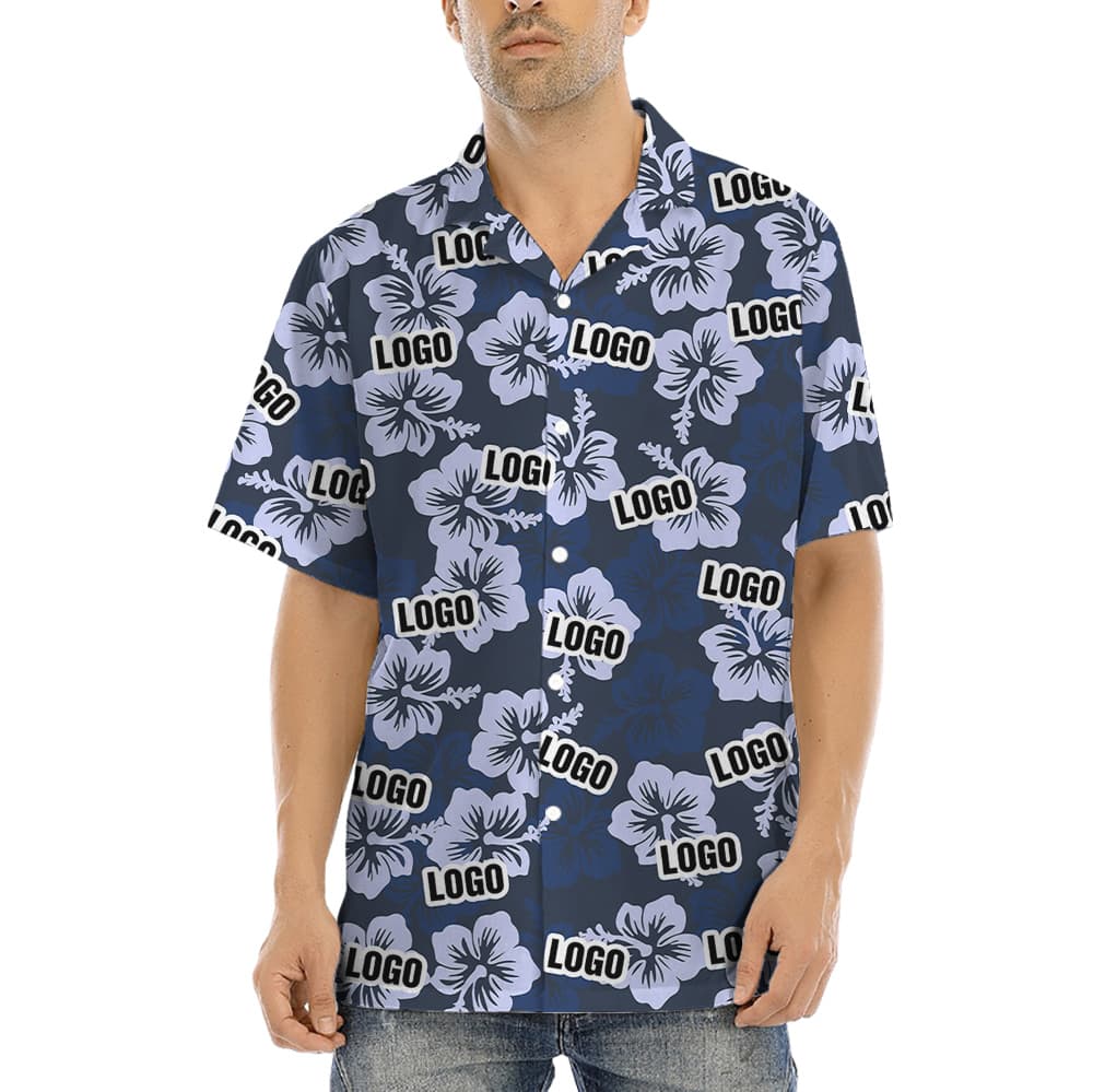 Men’s Custom Hawaiian Shirt With Logo (2)