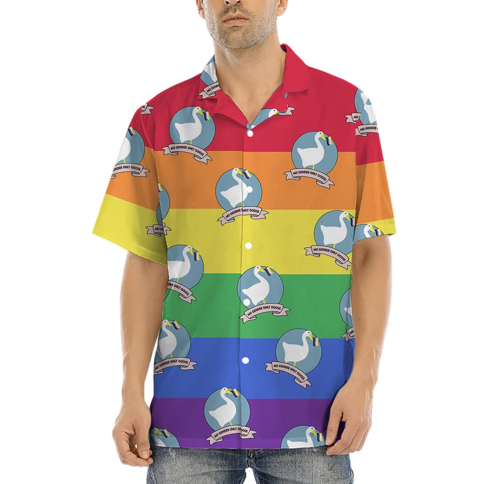 No Gender Only Goose Hawaiian Shirt for Men1