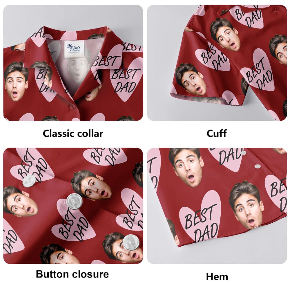 Personalized Father's Day Hawaiian Shirt With Face