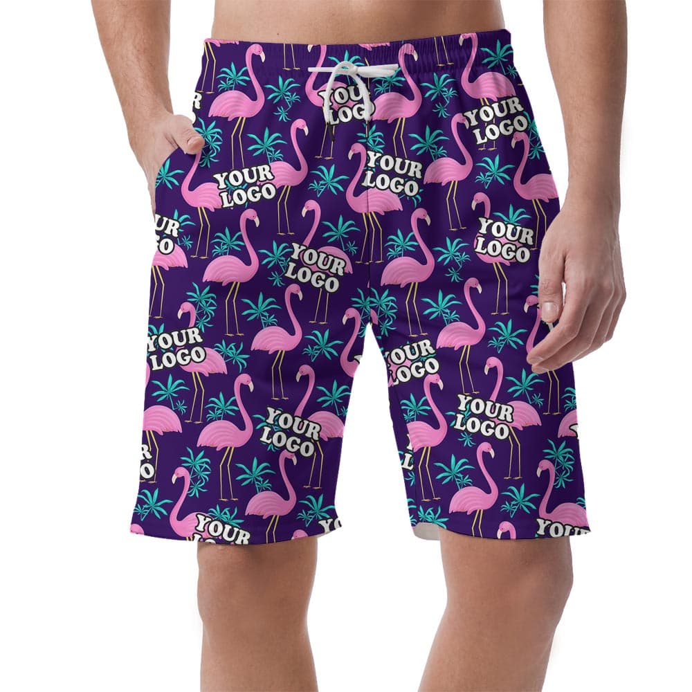 Personalized Team Logo Men's Beach Shorts Matching is a summer shorts with funny print