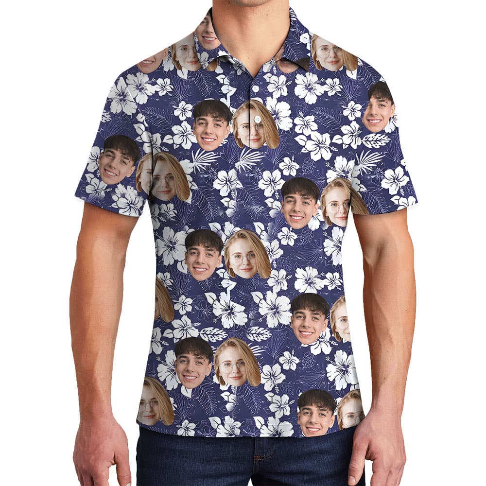 Photo Print On Men's Polo Golf Shirt1