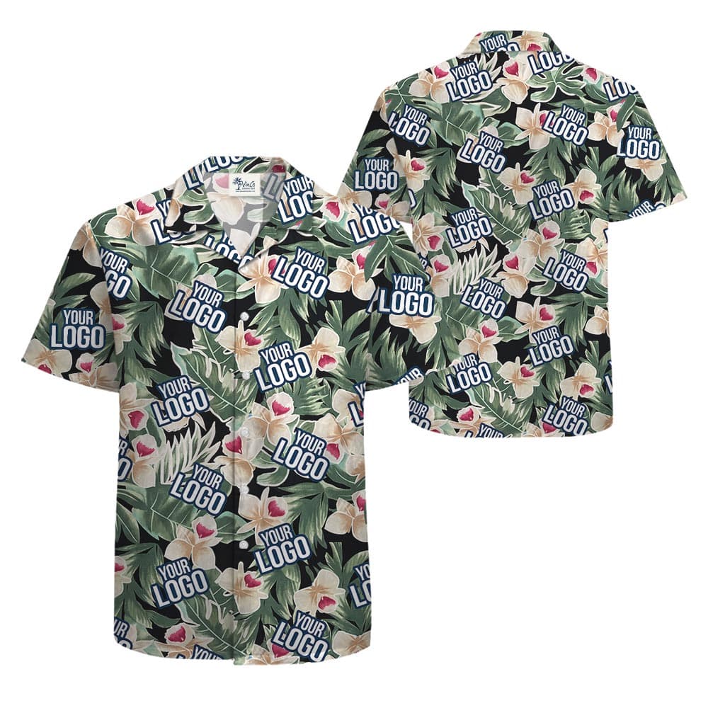 Unique Custom Tropical Shirt With Company Logo