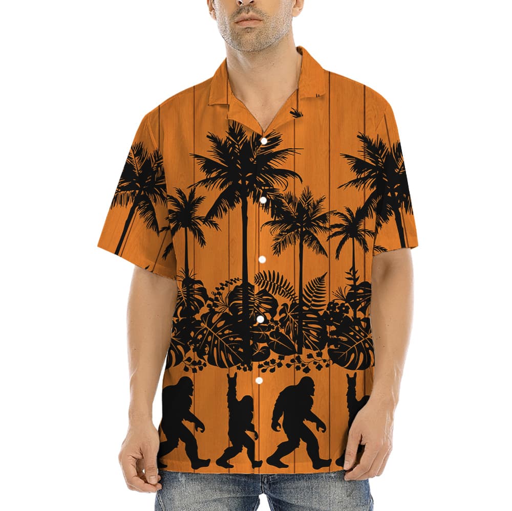 Bigfoot Classic Aloha Button Up Shirt (1)