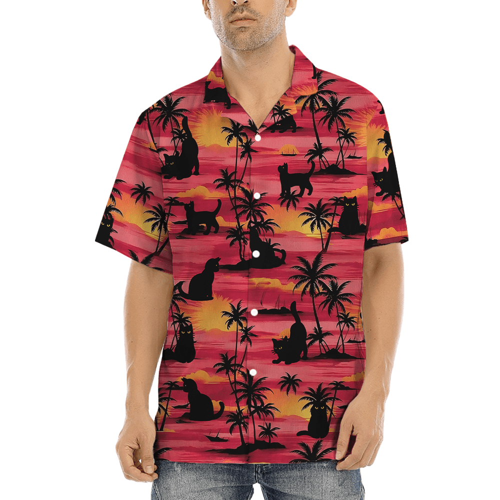 Cat Tropical Islands Hawaiian Shirt (7)
