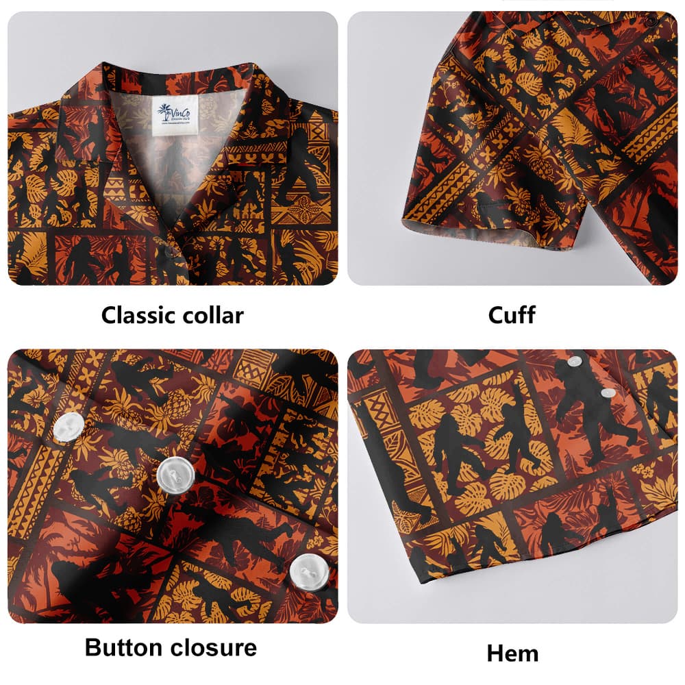 Classic Patterns Bigfoot Aloha Shirt