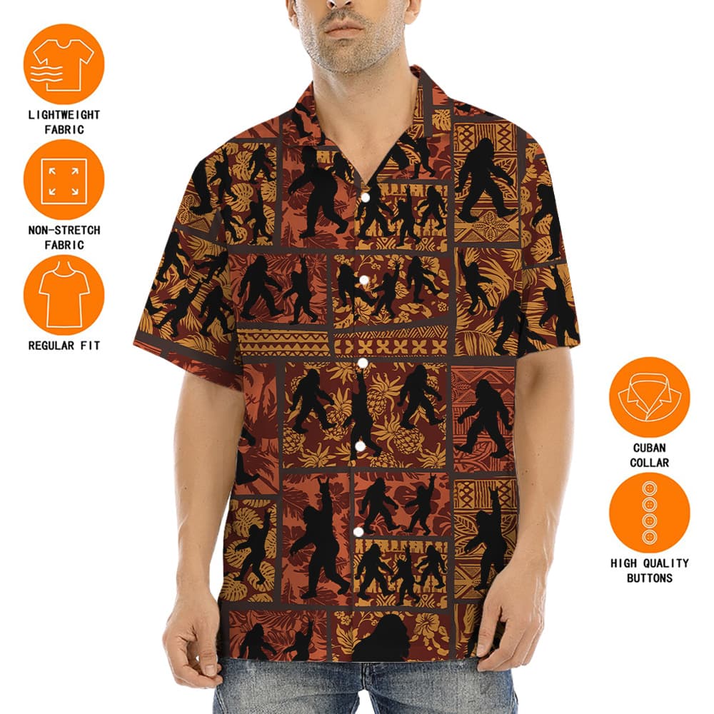Classic Patterns Bigfoot Aloha Shirt