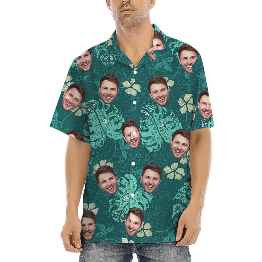 Custom Face Vintage Hawaiian Shirt (5)
