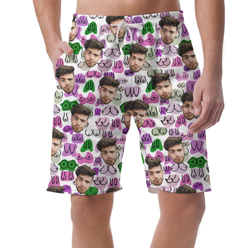 Custom Men Booty Hawaiian Short for Men1