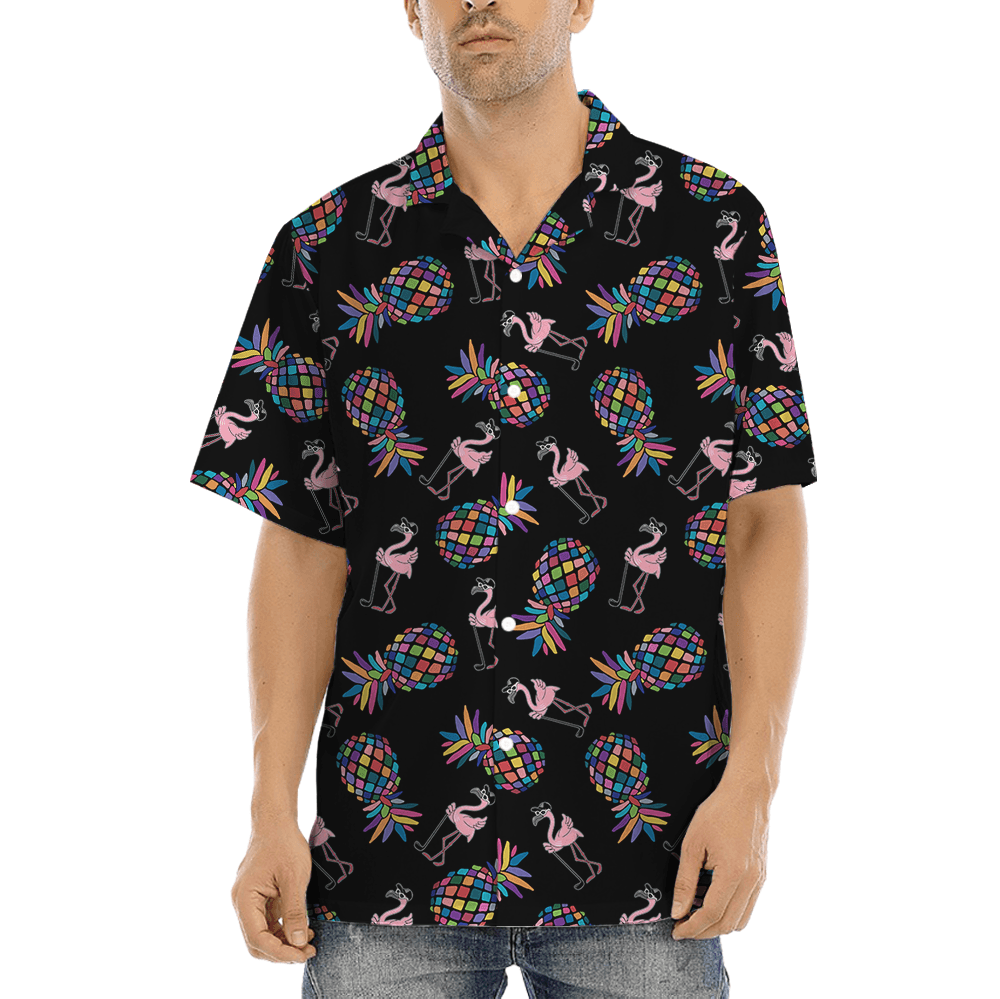 Flamingo Golf Pineapple Hawaiian Shirt (3)
