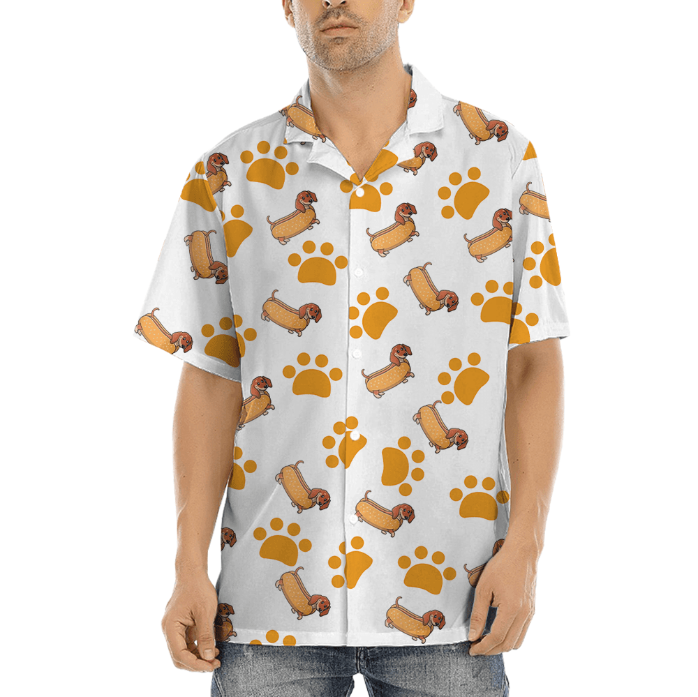 Funny Sausage Dog Button Up Shirt (4)
