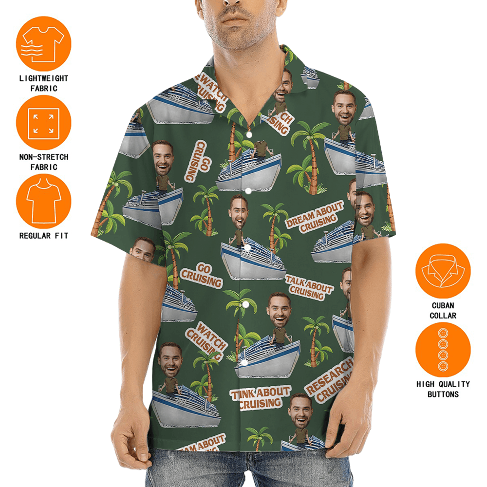 Go Cruising Custom Face Hawaiian Shirt