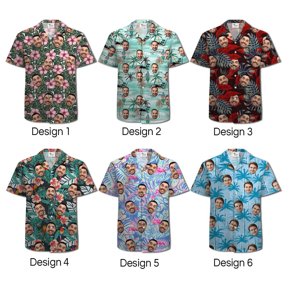 Hawaiian Shirt With 1-5 Pictures On Them has various tropical print so intersting