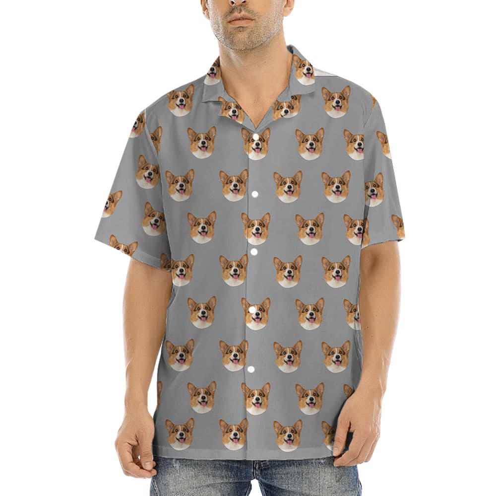 Hilarious Men's Hawaiian Shirt With 1-5 Faces