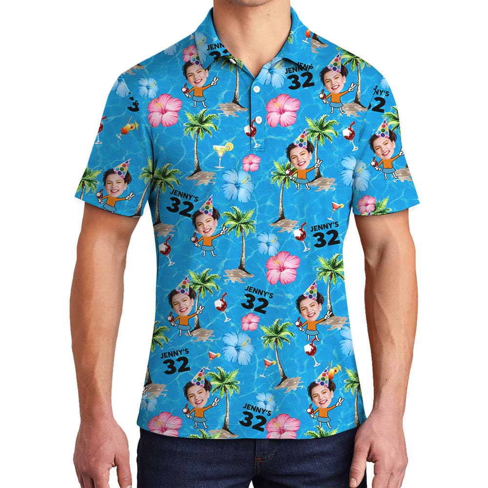 Hilarious Men's Polo Shirt With Birthday's Girl