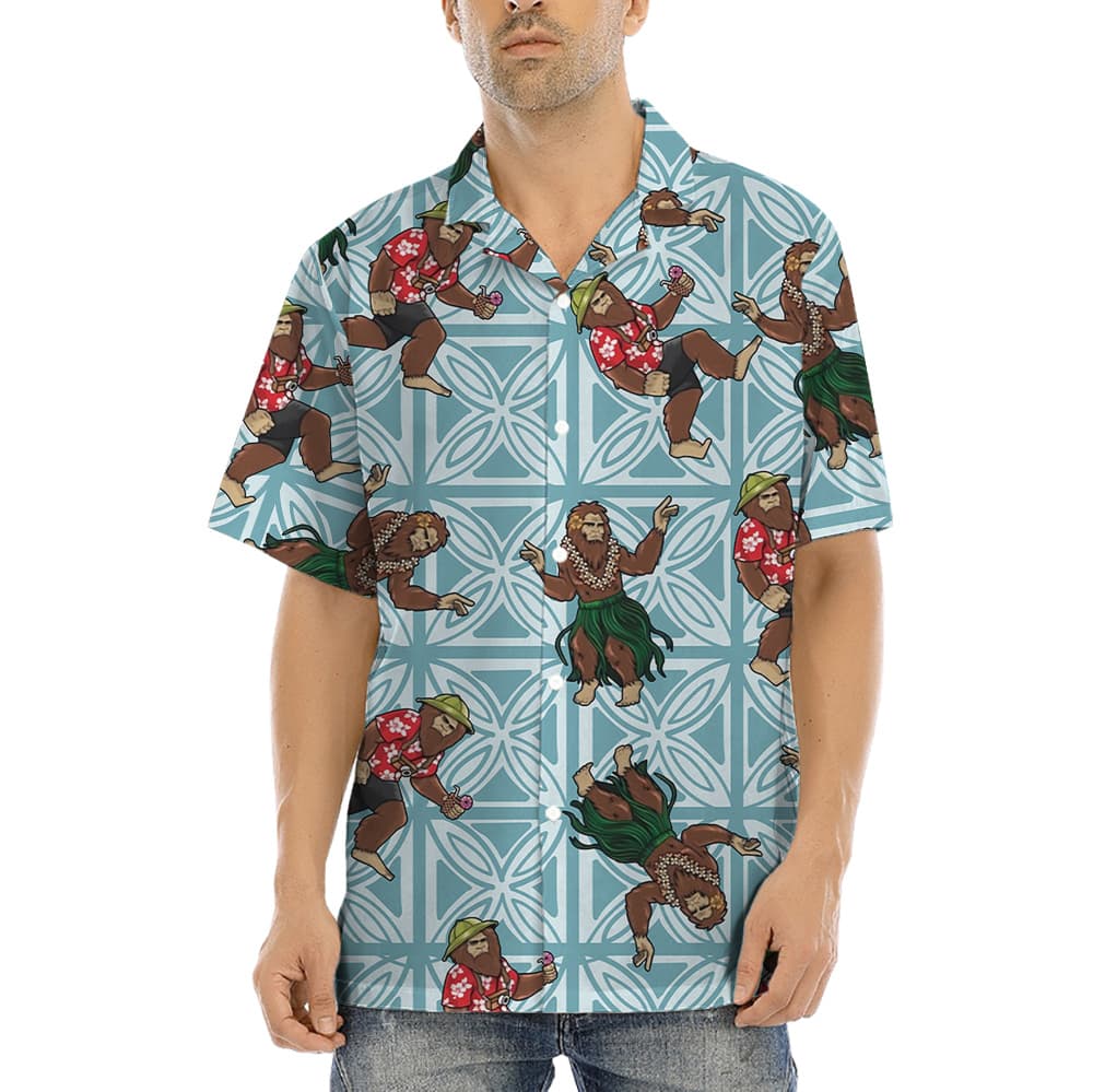 Hula Bigfoot Hawaiian Shirt (2)