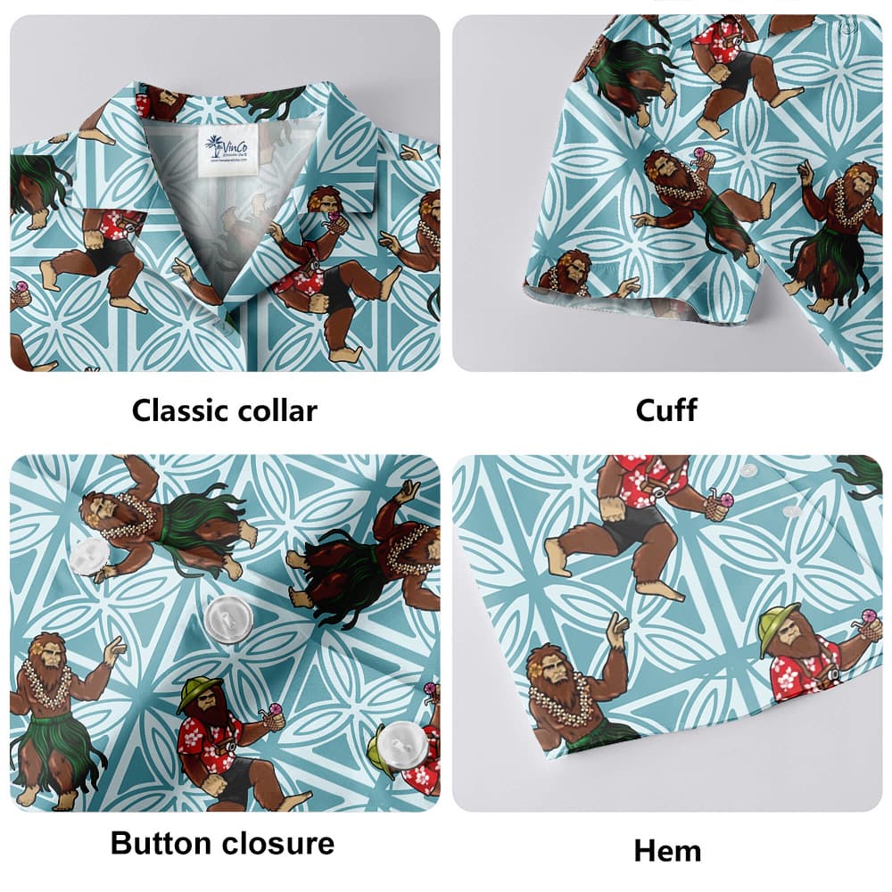 Hula Bigfoot Hawaiian Shirt