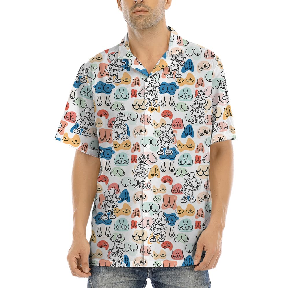 Naughty Mickey Steamboat 1928 Hawaiian Shirt1