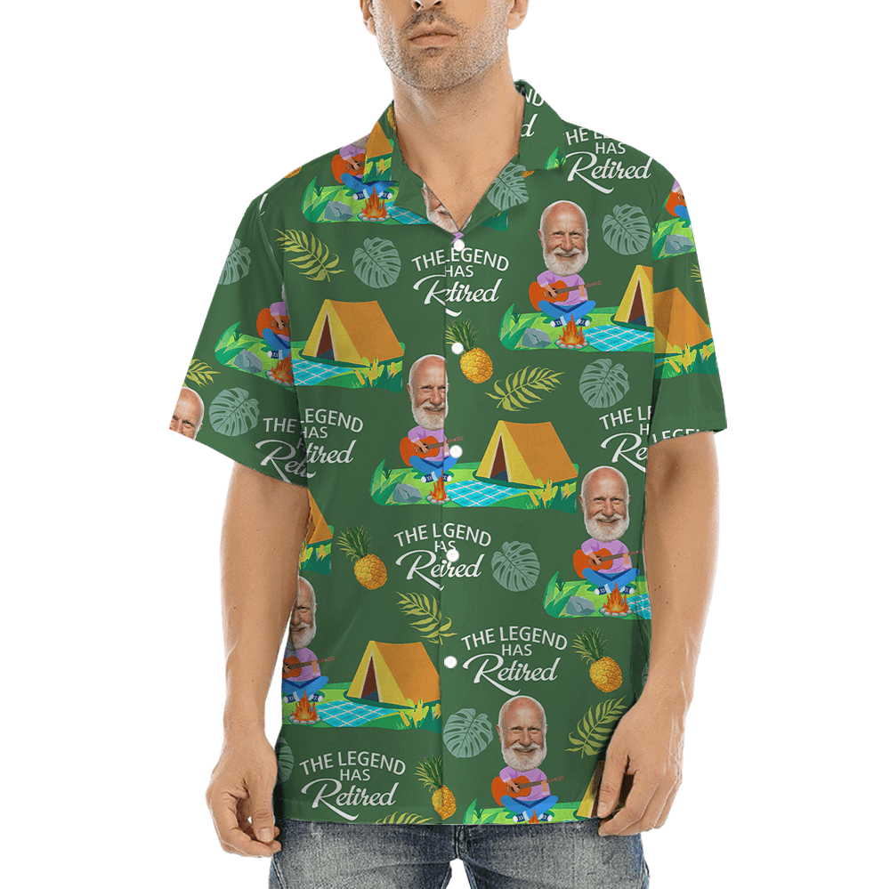 The Legend Has Retired Custom Face Hawaiian Shirt (4)