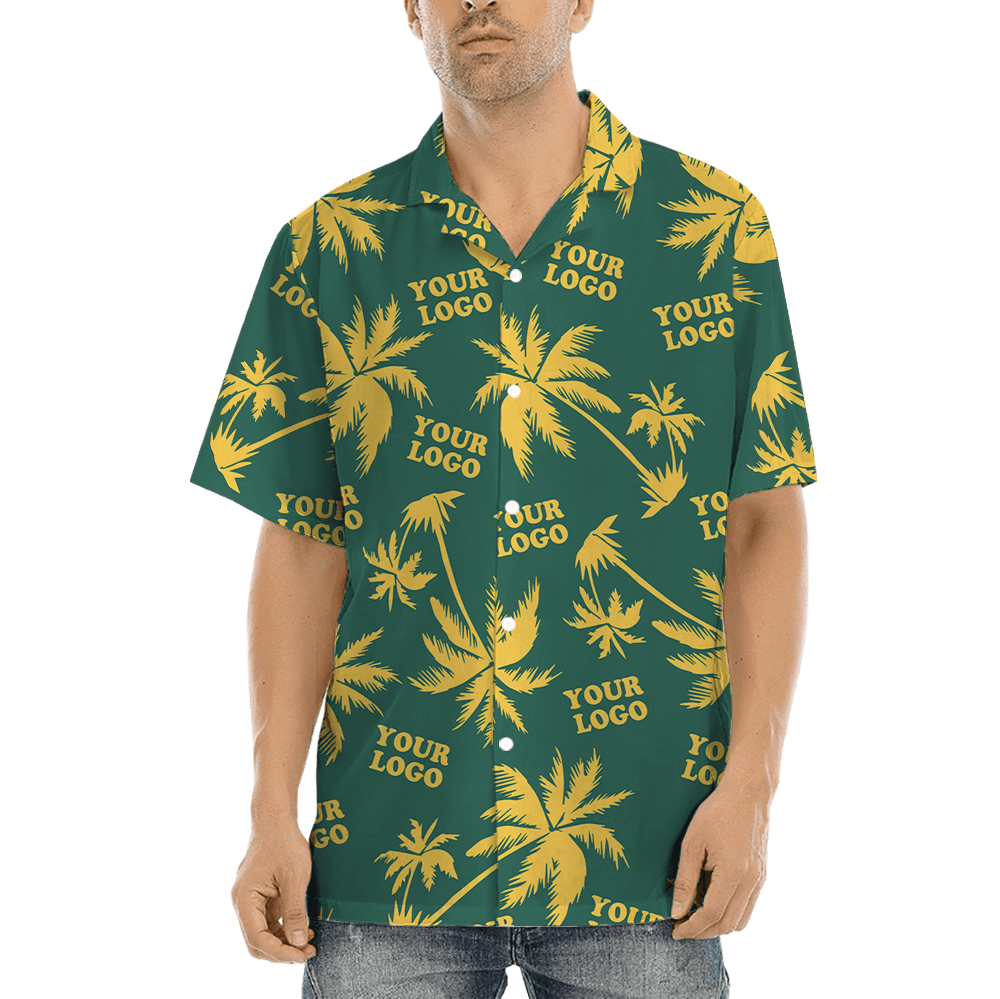 Tropical Hawaiian Shirt With Custom Logo (1)