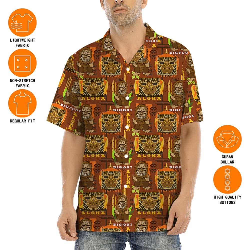 Vintage Bigfoot Aloha Shirt