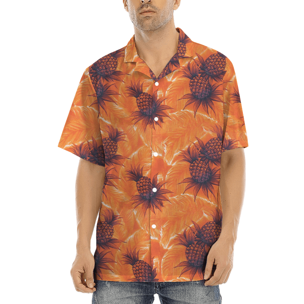Vintage Pineapple Aloha Shirt (5)