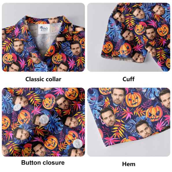 Horror Custom Face Spooky Pumpkin Hawaiian Shirt