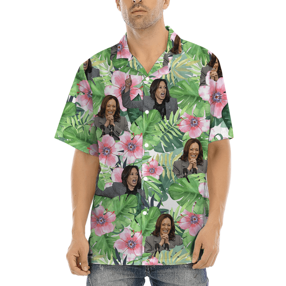 Kamala Harris Tropical Hawaiian Shirt (6)
