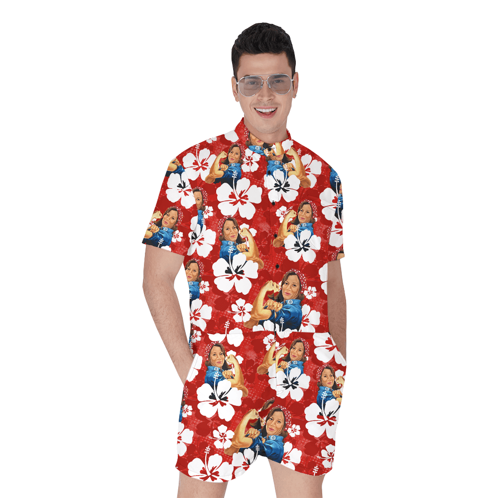 Madam Kamala Harris President 2024 Hawaiian Romper
