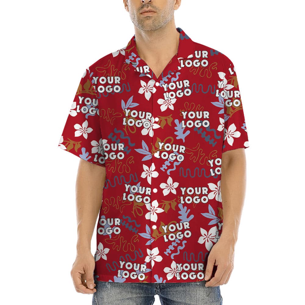 Custom Company Logo Vintage Aloha Shirt (2)