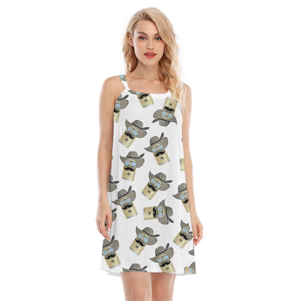 Cute Cowboy Beer Hawaiian Cami Dress