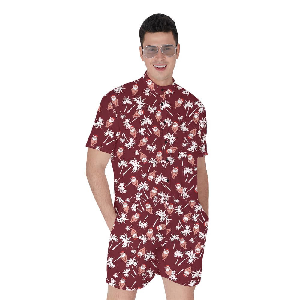 Cute Santa Mankini Christmas Romper