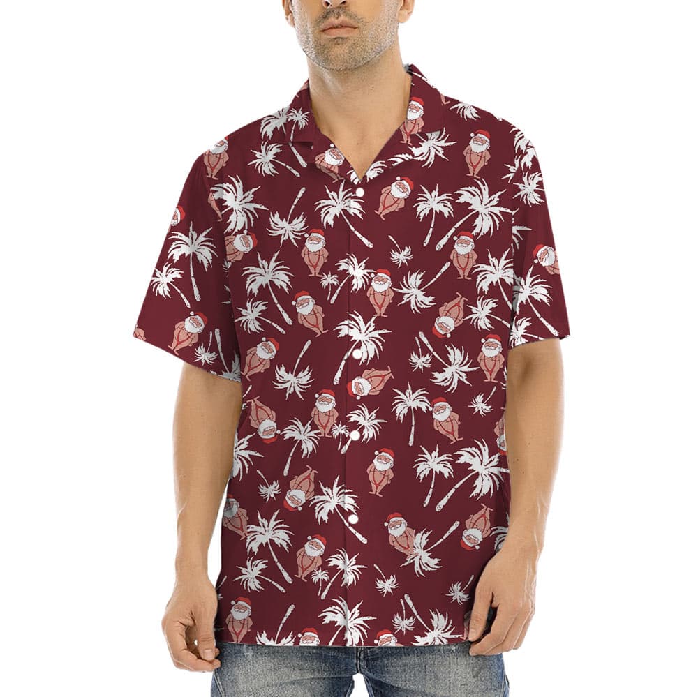 Funny Santa Mankini Christmas Hawaiian Shirt (2)