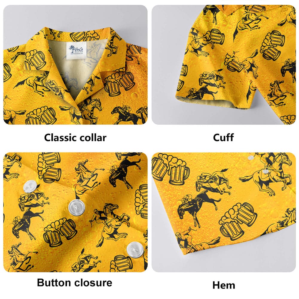 Horse Racing And Beer Hawaiian Shirt