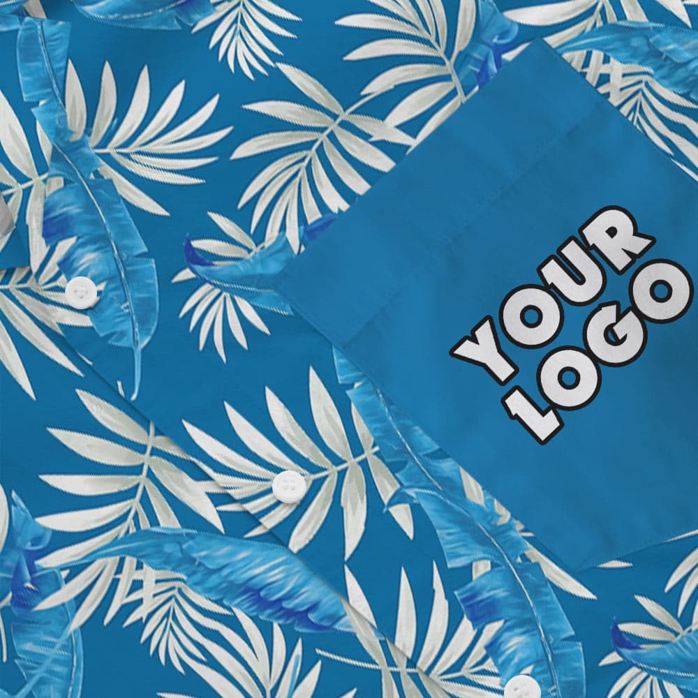 Custom Logo Pocket Hawaiian Shirt