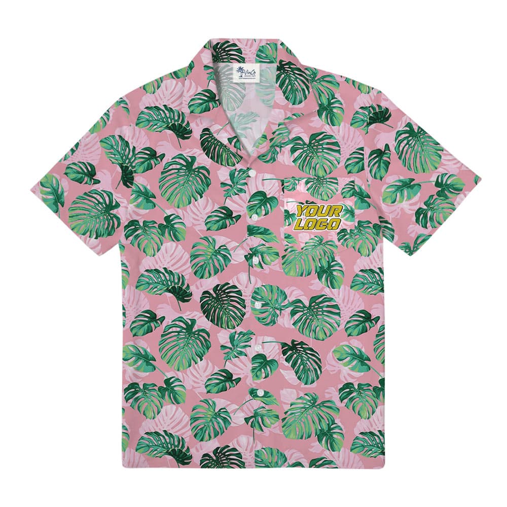 Tropical Aloha Shirt With Custom Logo