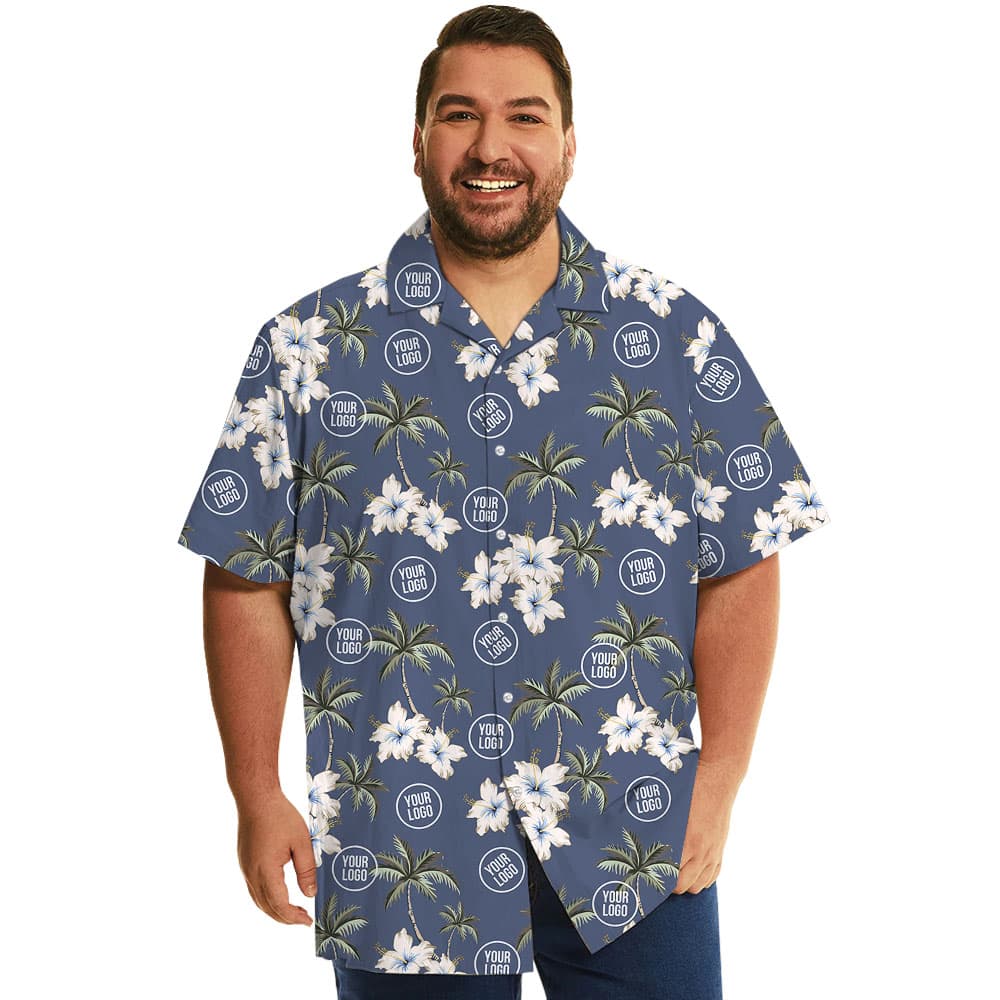 Custom Beach Themed Hawaiian Shirt With Company Logo4