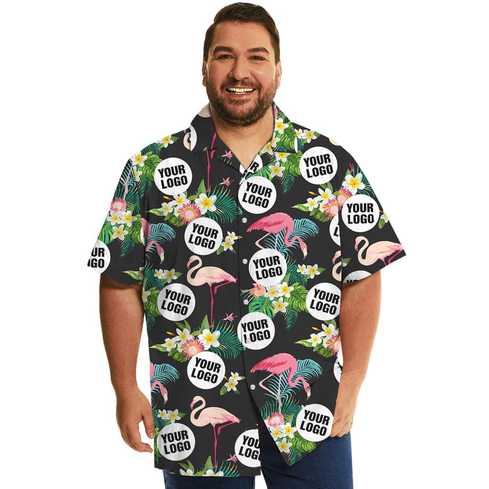 Customize Hawaiian Shirt With Company Logo Oversized (5)