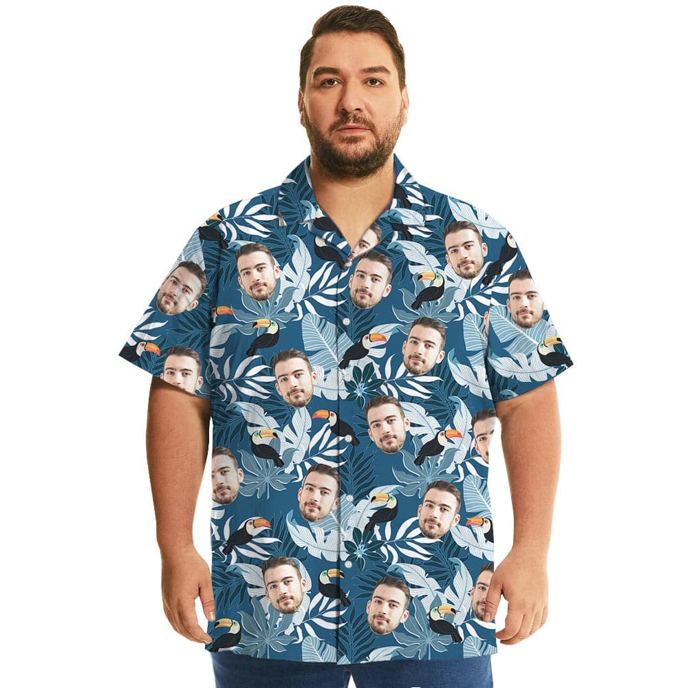 Personalized Oversized Hawaiian Shirt With Your Face (2)