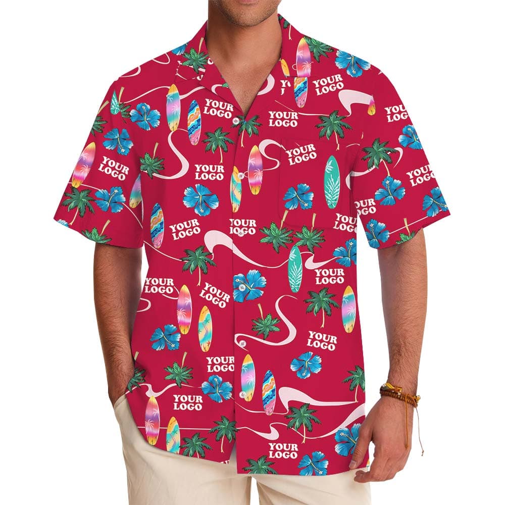 Beach Vibe Hawaiian Shirt With Logo Or Face On Them