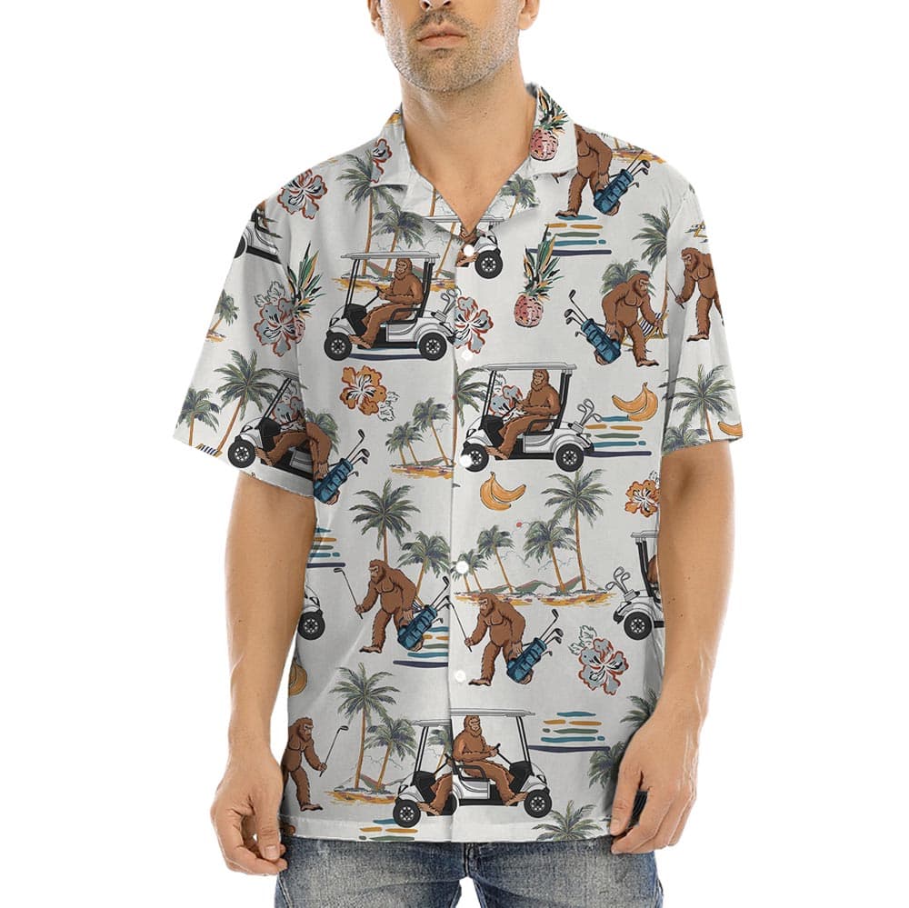 Bigfoot Golf Vintage Hawaiian Shirt