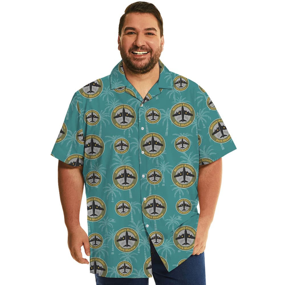Custom Logo Military Hawaiian Shirt With Preview