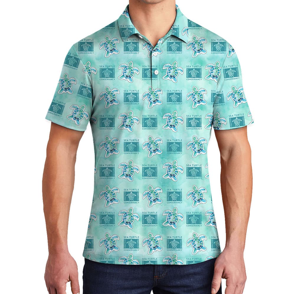 Custom Logo Sea Turtle Polo Shirt For Team Or Group