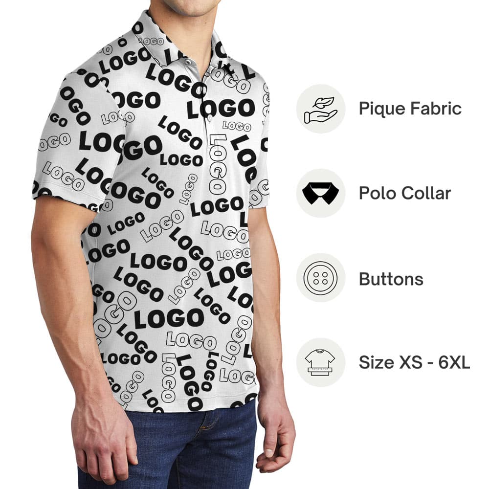Fully Custom Company Logo Polo Shirt