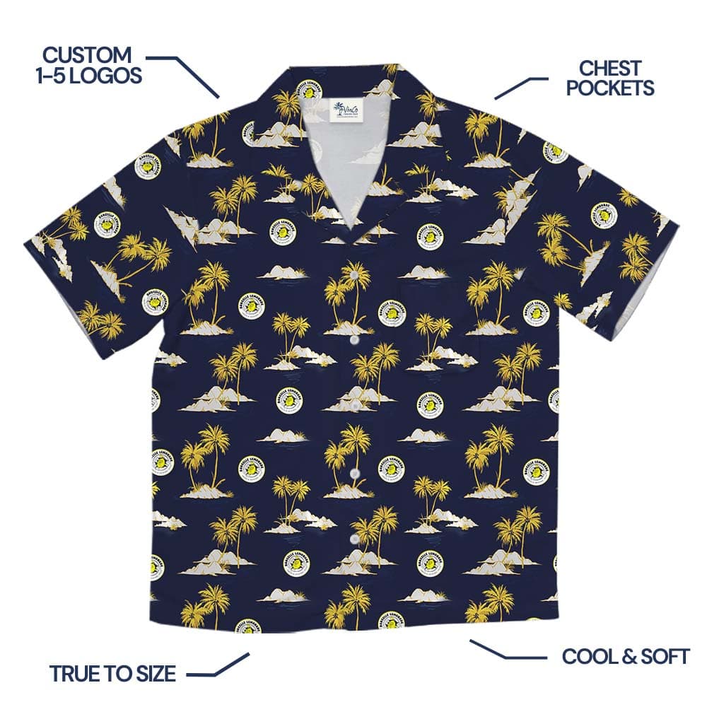 Palm Tree Custom Multiple Logo Hawaiian Shirt