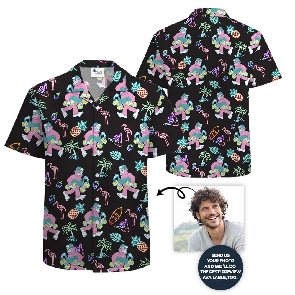 Bigfoot Retro Hawaiian Shirt