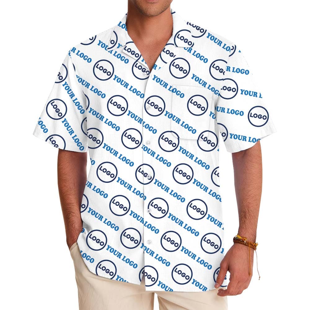 Custom Company Hawaiian Shirt With Logo And Name